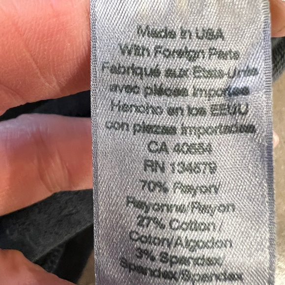 Sundry casual cotton skirt. Black and gray, size L. - Picture 4 of 7